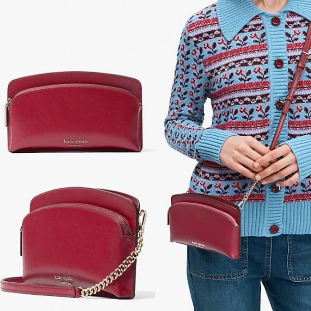 Kate Spade Spencer East West Phone Crossbody in Red Currant